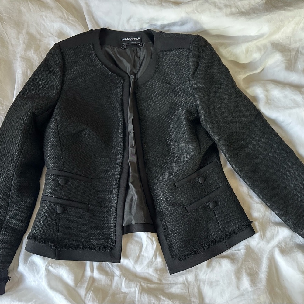 Karl lagerfeld Women's Black Jacket size 4